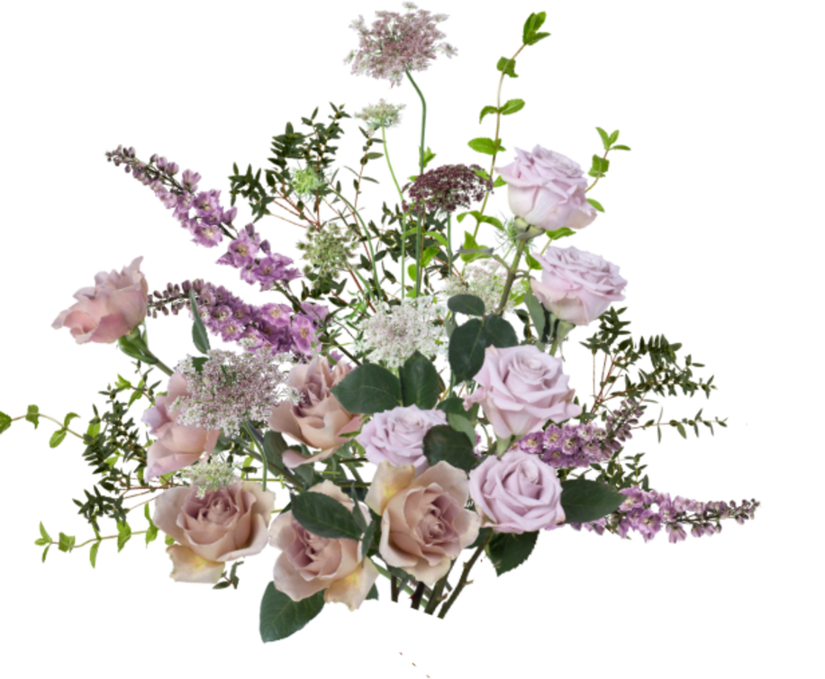 lavender bouquet mock up | Putnam Flower Channel