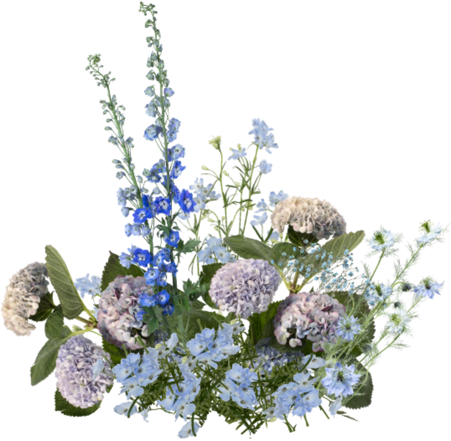 Blue Floor Arrangement (Light Blue)