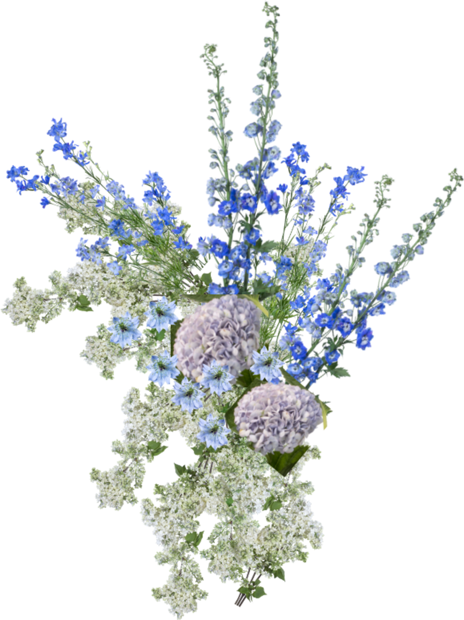 Pillar Arrangement Blue 1