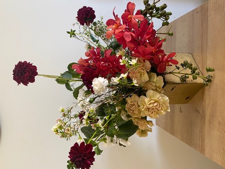 Orchids and Dahlias