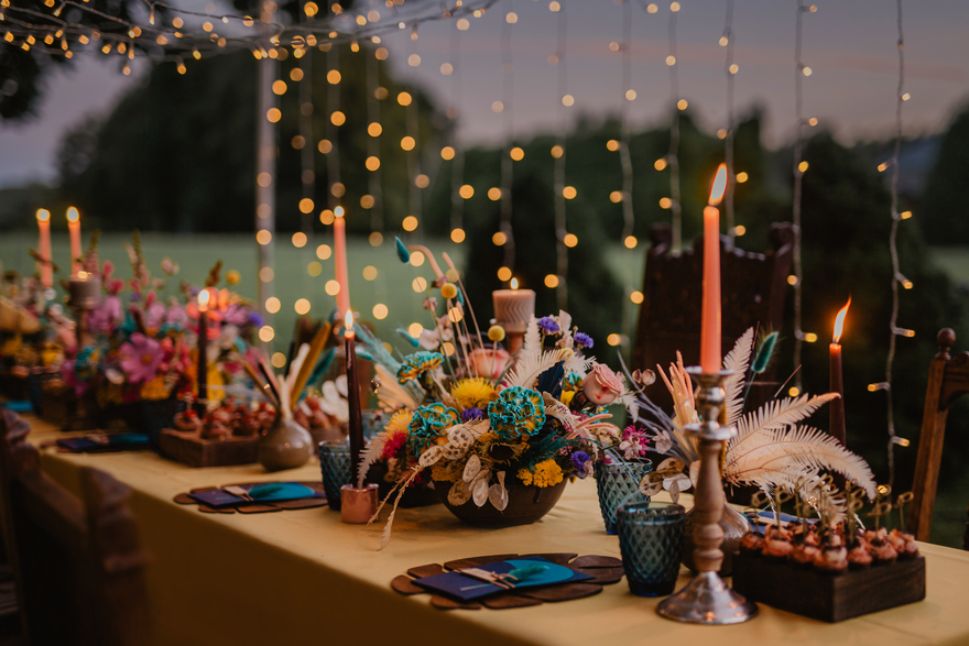 Boho chic style wedding