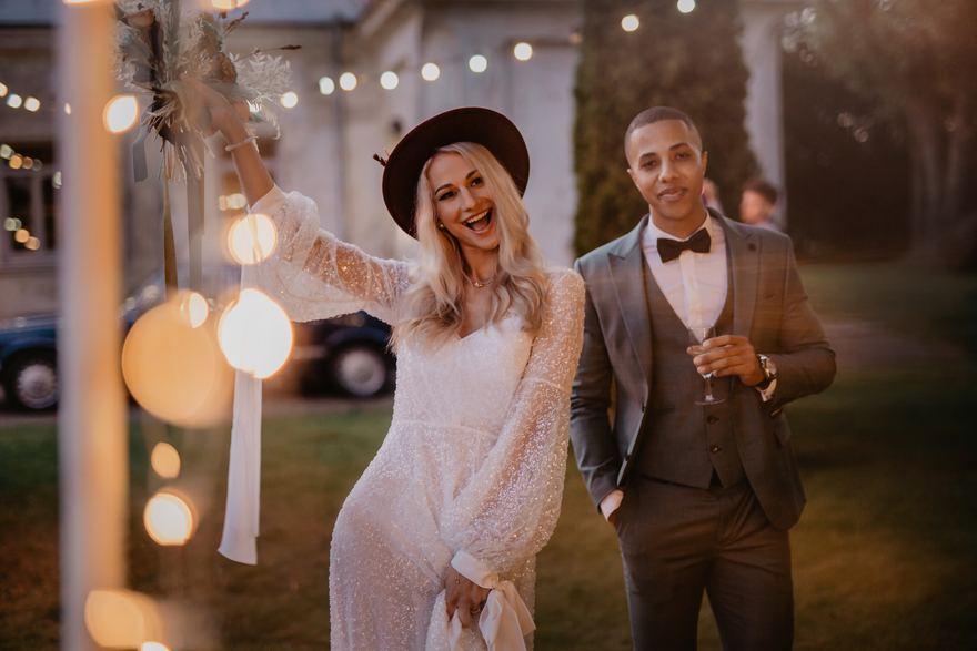 Boho chic style wedding