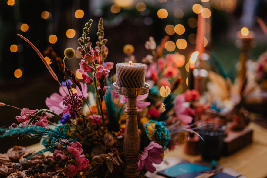Boho chic style wedding
