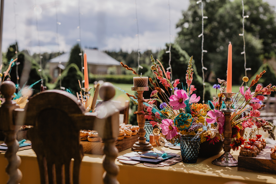 Boho chic style wedding